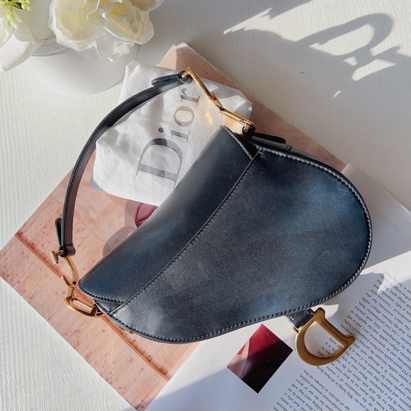 Dior Mini Saddle Bag Black Calfskin - Picture 2 of 6